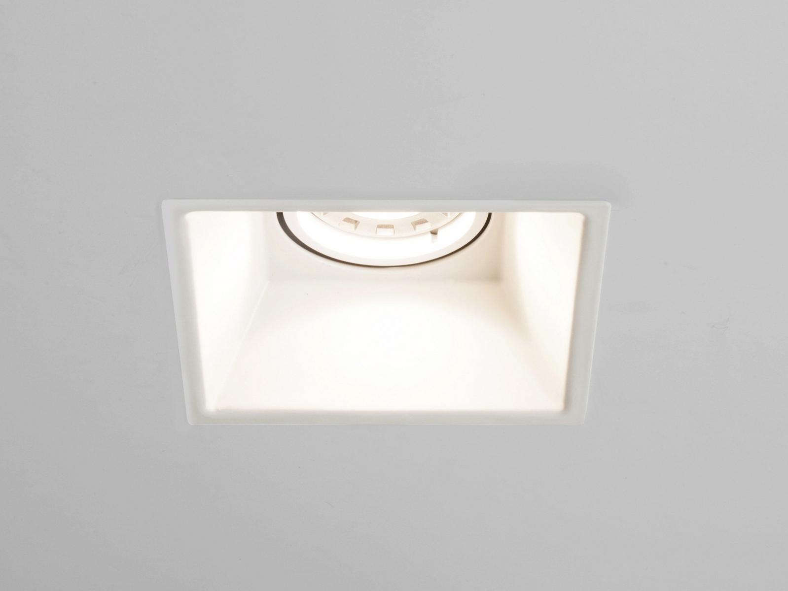 MINIMA SQUARE FIRE-RATED LED square ceiling steel spotlight