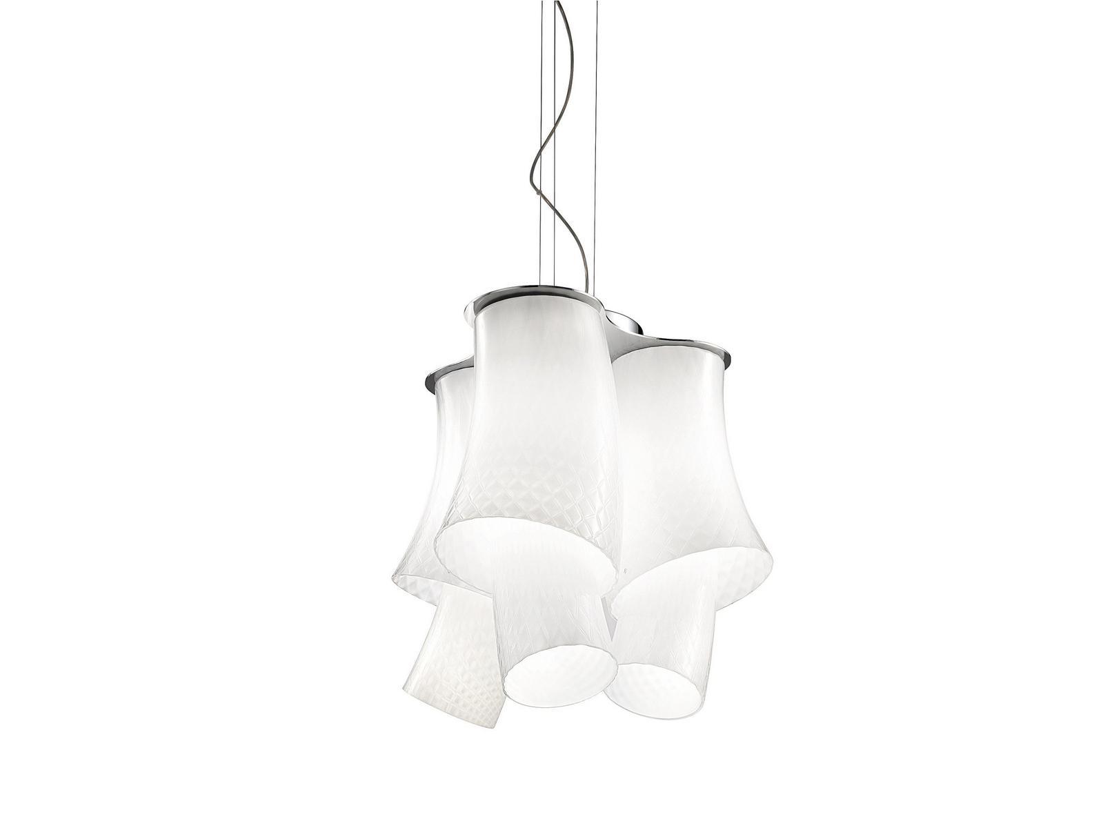 ASSIBA SP 6 Blown glass pendant lamp