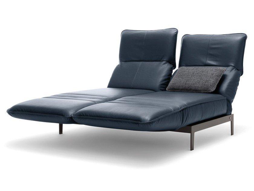 386 MERA Leather Chaise longue