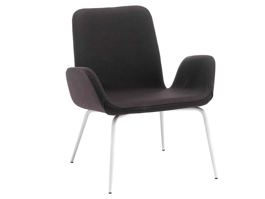 LIGHT B Upholstered armchair with armrests