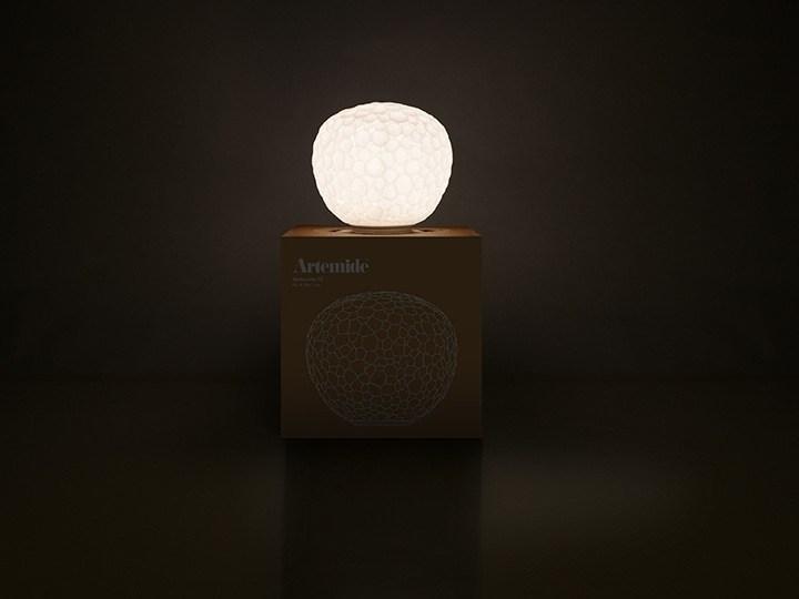 METEORITE Blown glass table lamp
