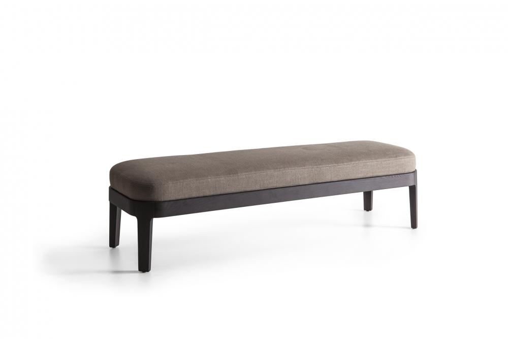 CHELSEA Upholstered fabric bench
