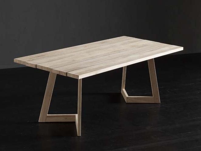 KENZO + SEVEN Rectangular wooden dining table