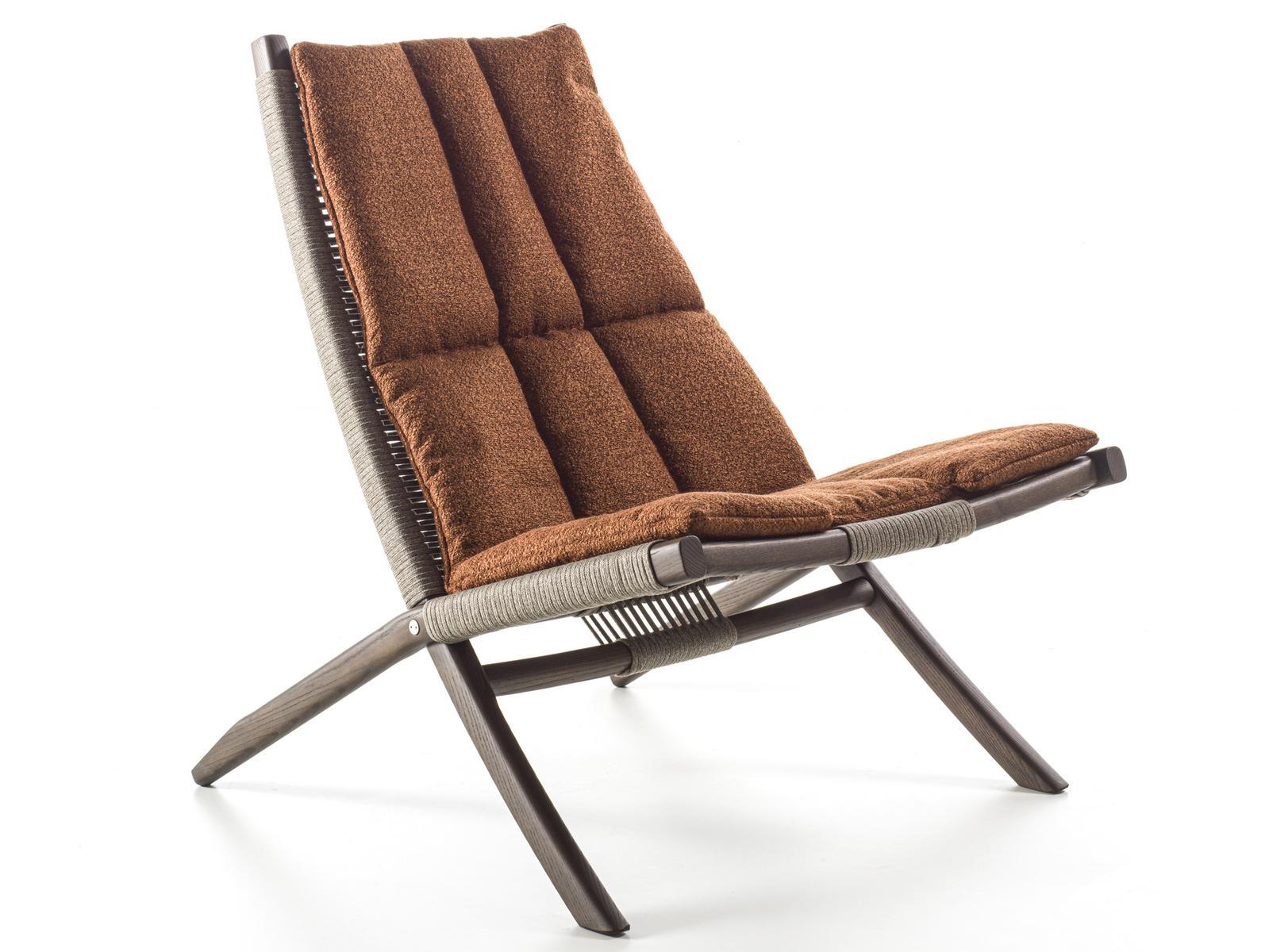 HULI Rope, fabric and ash armchair