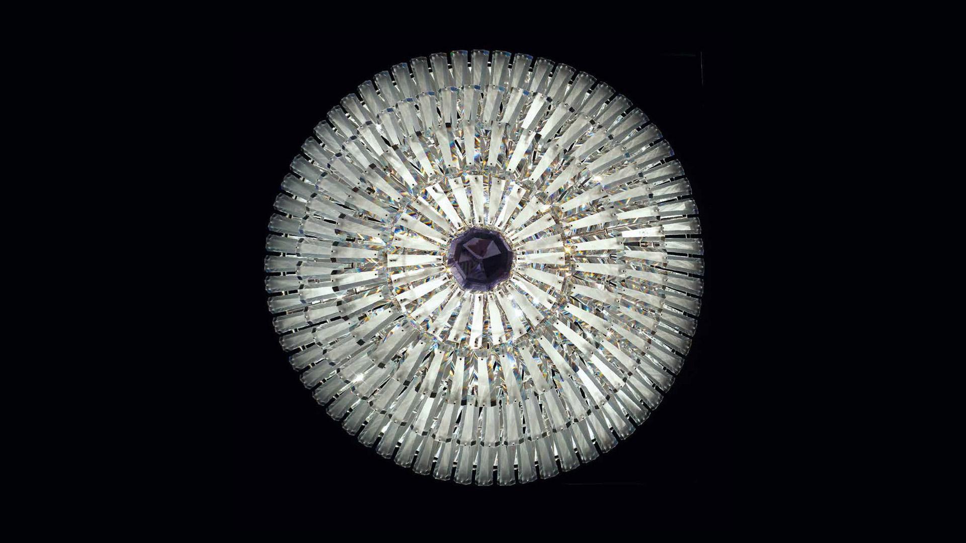 DIAMANTE LED Murano glass ceiling lamp