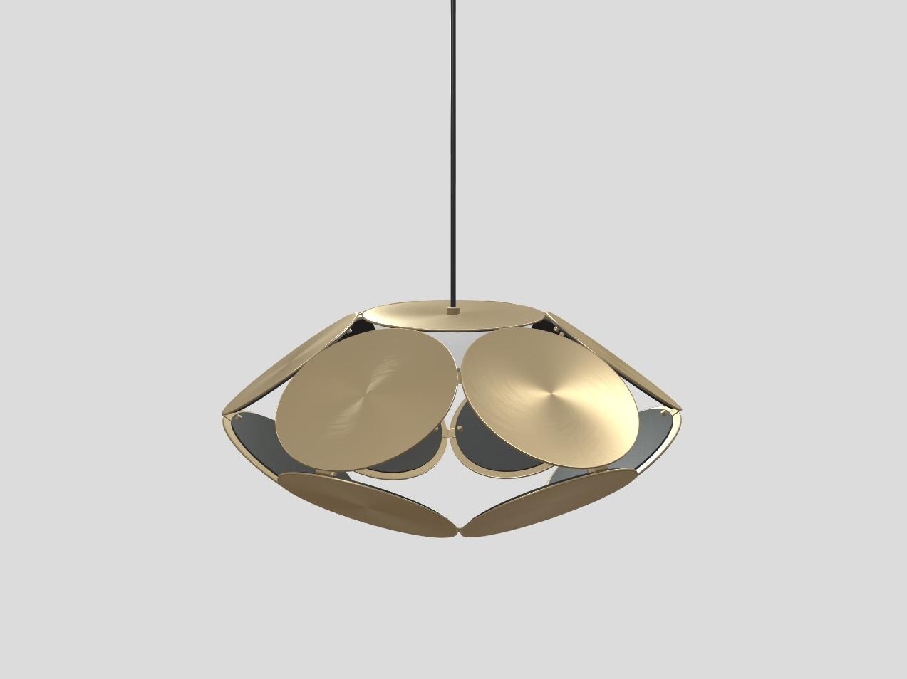 TIMEO S1 R45 LED painted metal pendant lamp