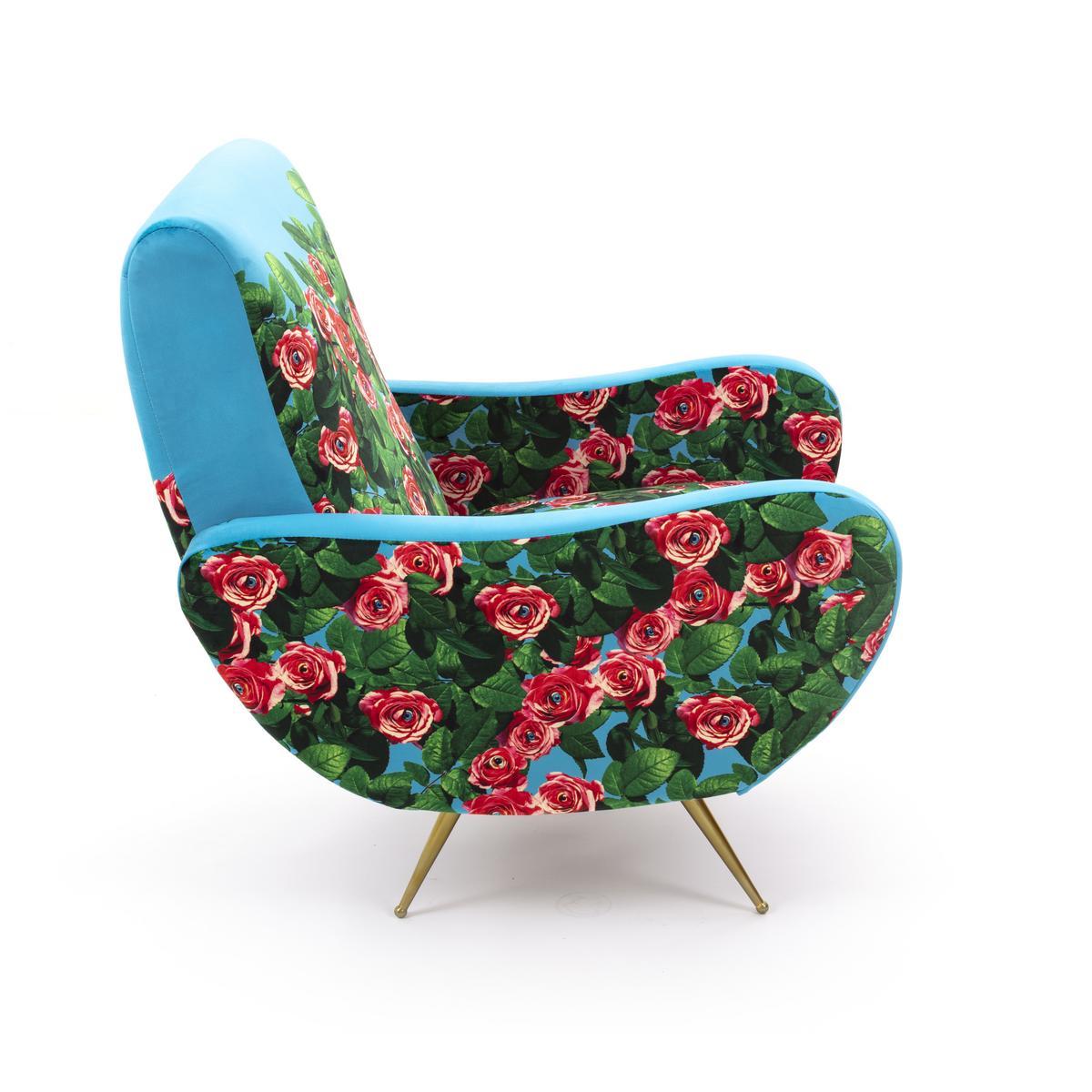 ROSES Fabric armchair with armrests