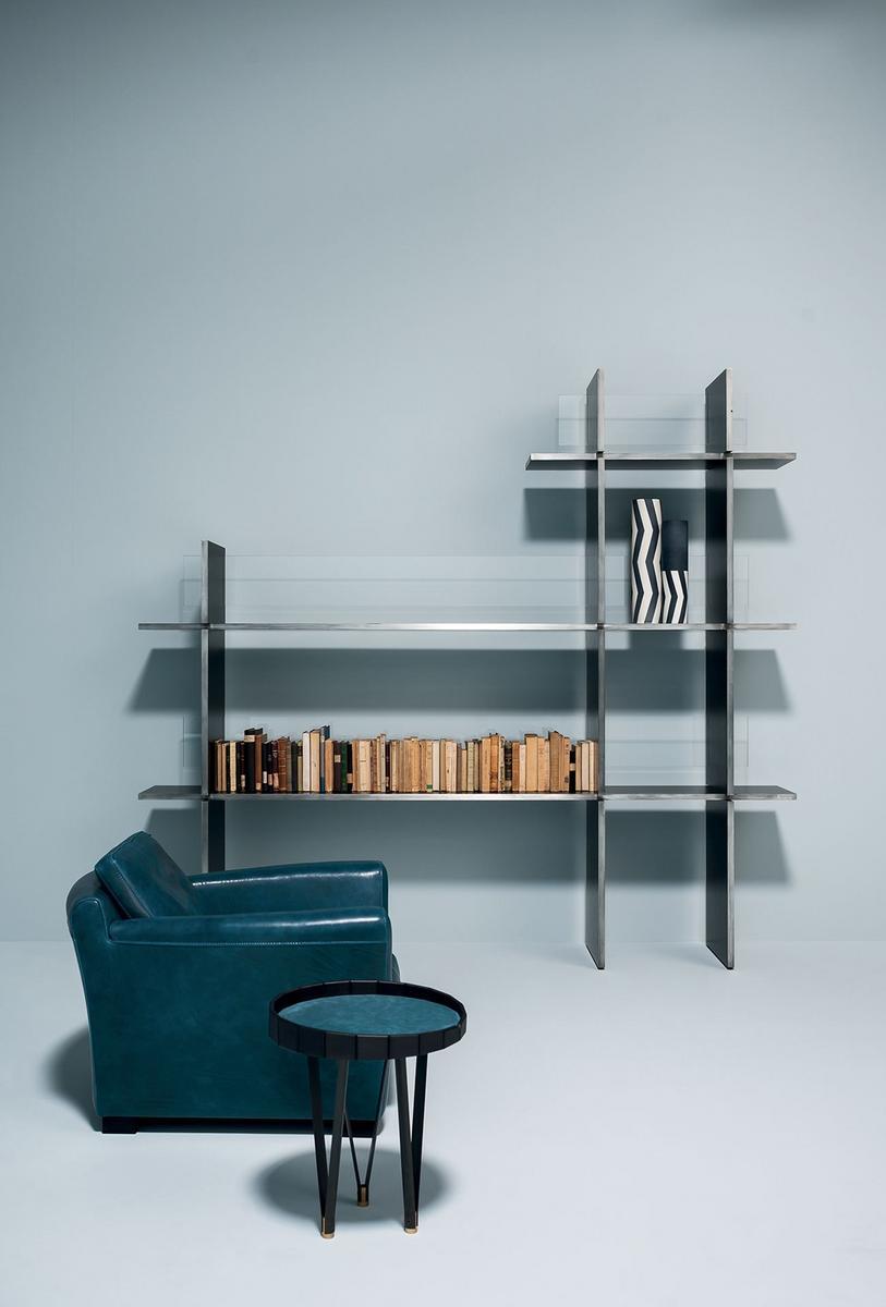 DINER Leather armchair with armrests