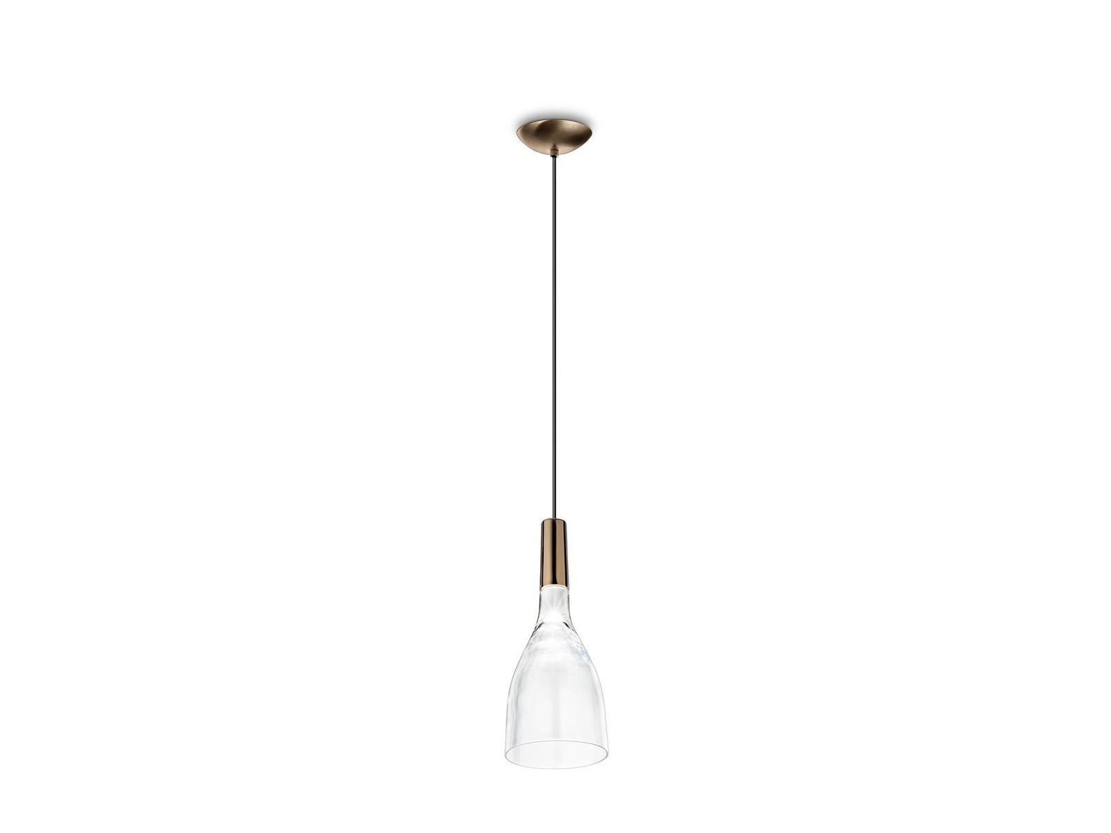 SCINTILLA LED direct light glass pendant lamp