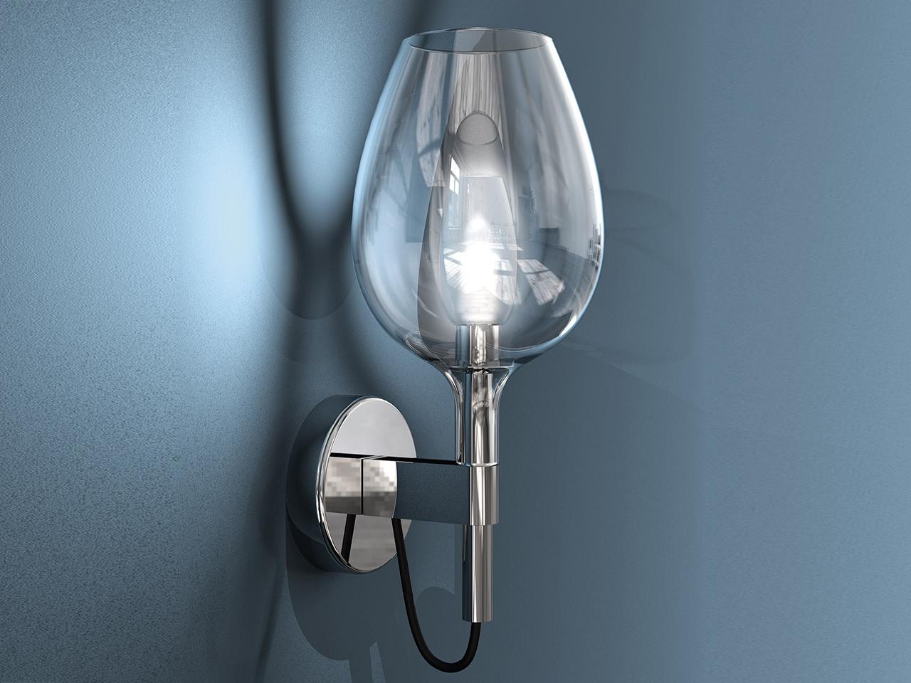 ROSÈ 3050/AP1 LED blown glass wall lamp
