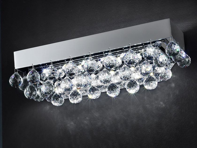 IMPERO & DECO VE 809 A3 LED metal wall lamp with crystals