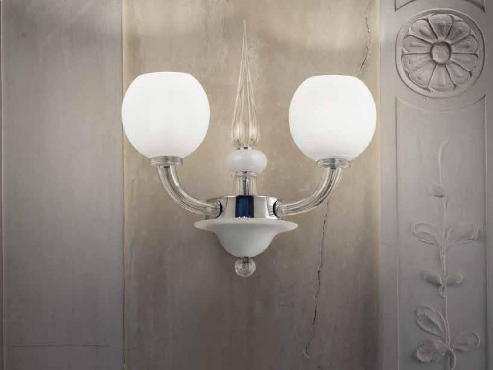 GRITTI Blown glass wall lamp
