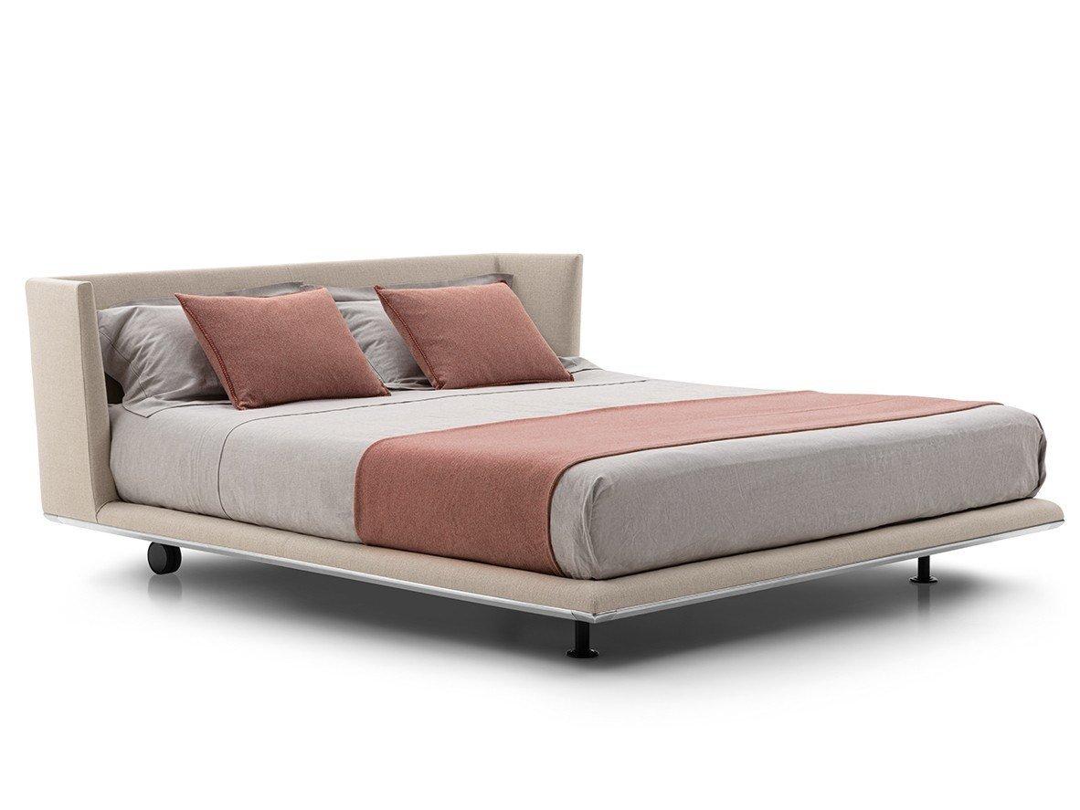 NOONU Double bed with upholstered headboard