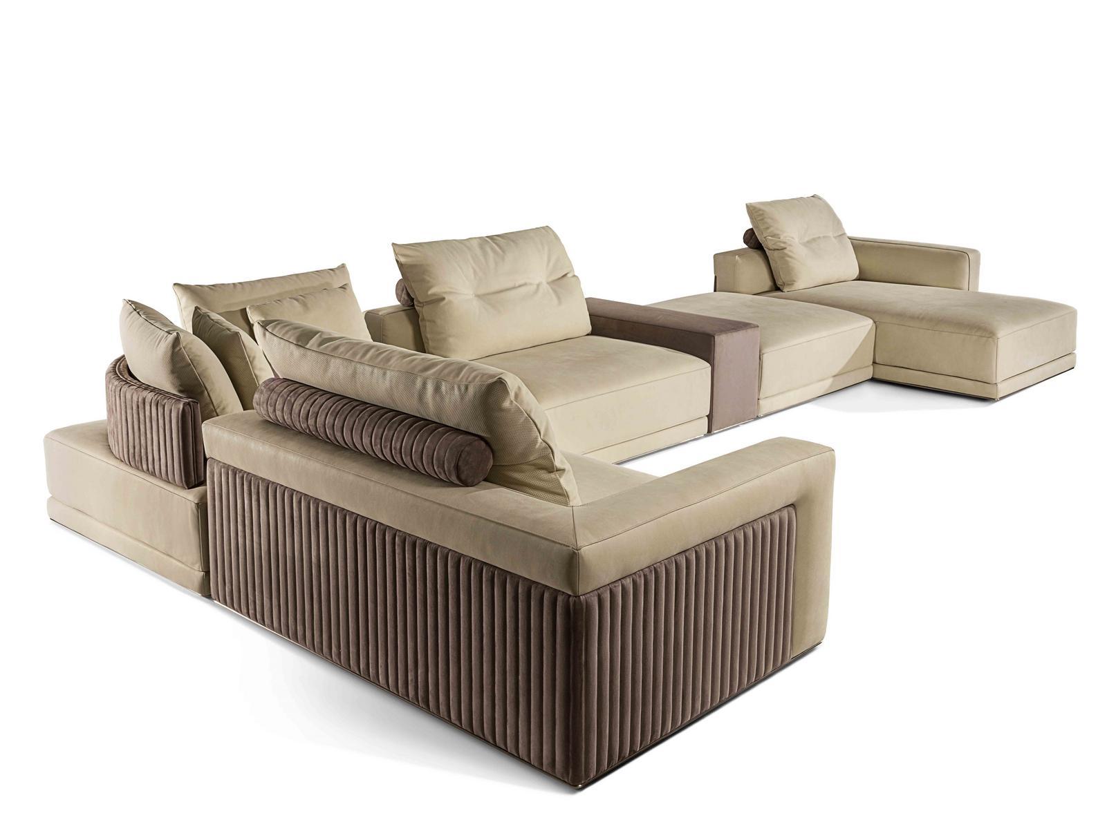 MILLER Sectional sofa with chaise longue
