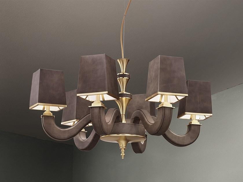 DARSHAN 6 Eco-leather chandelier