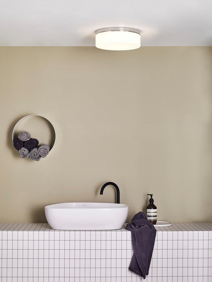 SABINA 280 LED glass and steel ceiling light SABINA 280 LED glass and steel ceiling light