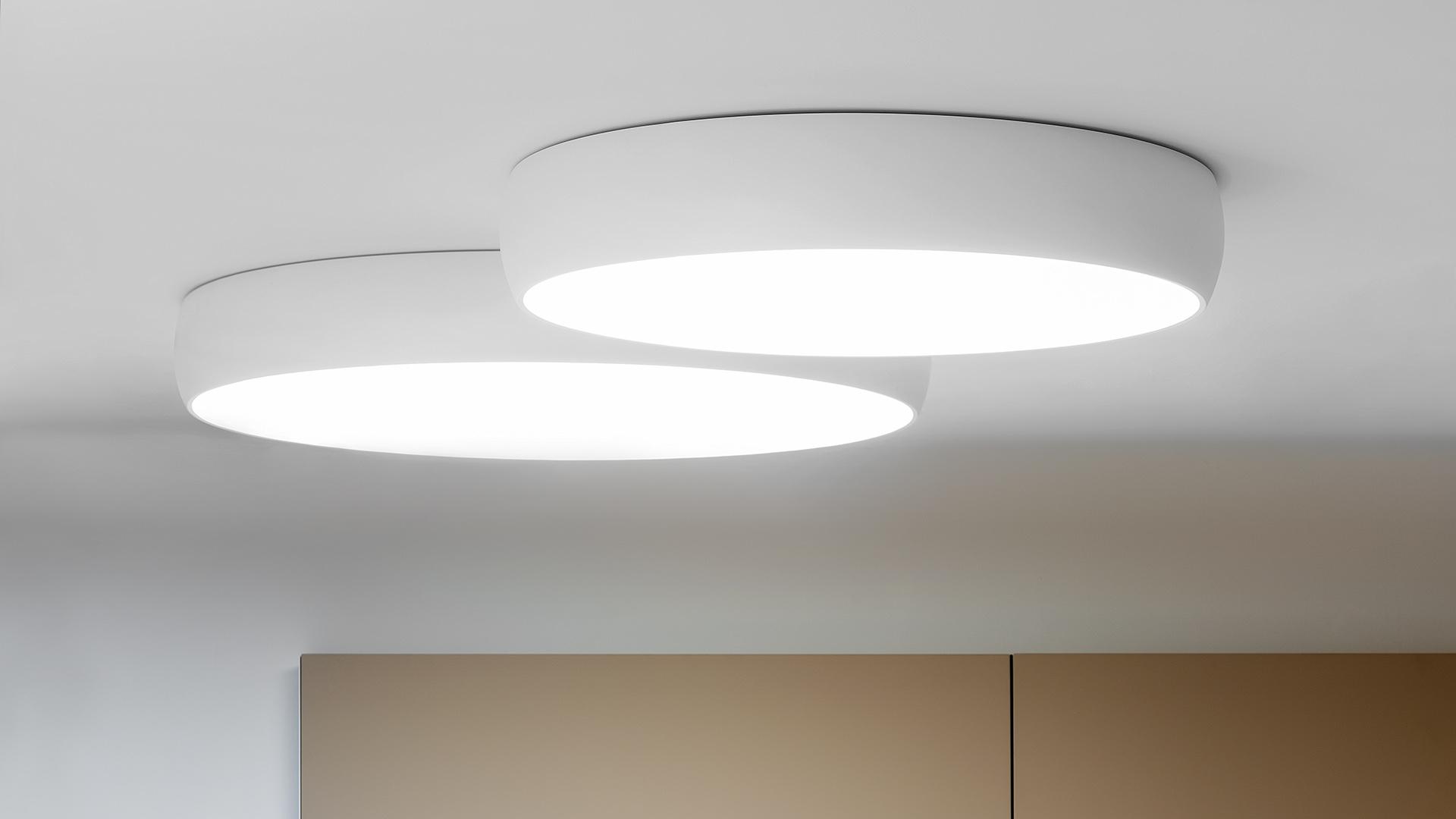 DRUM 70 LED ceiling lamp with dimmer