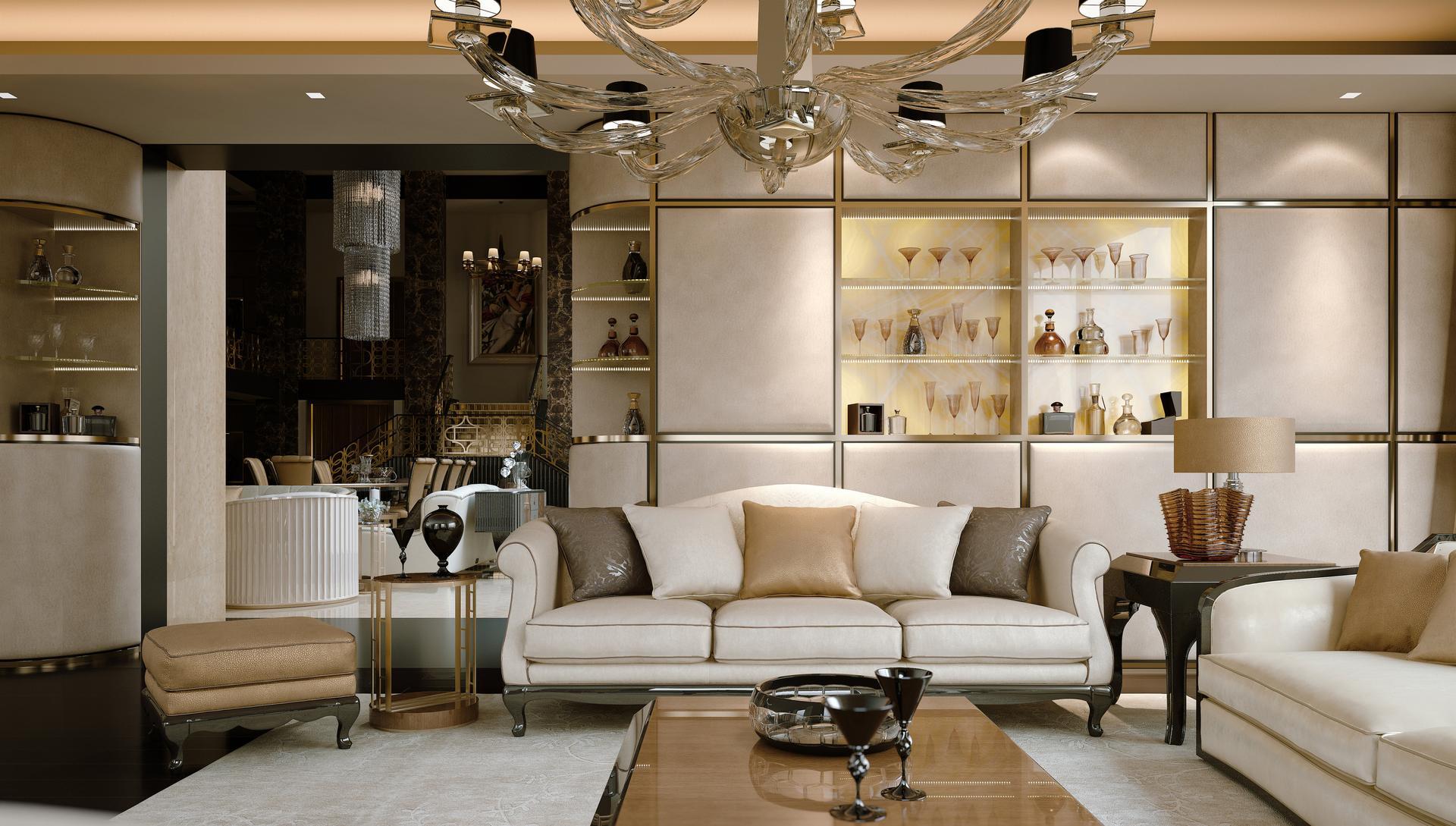 FLY 3 seater velvet sofa