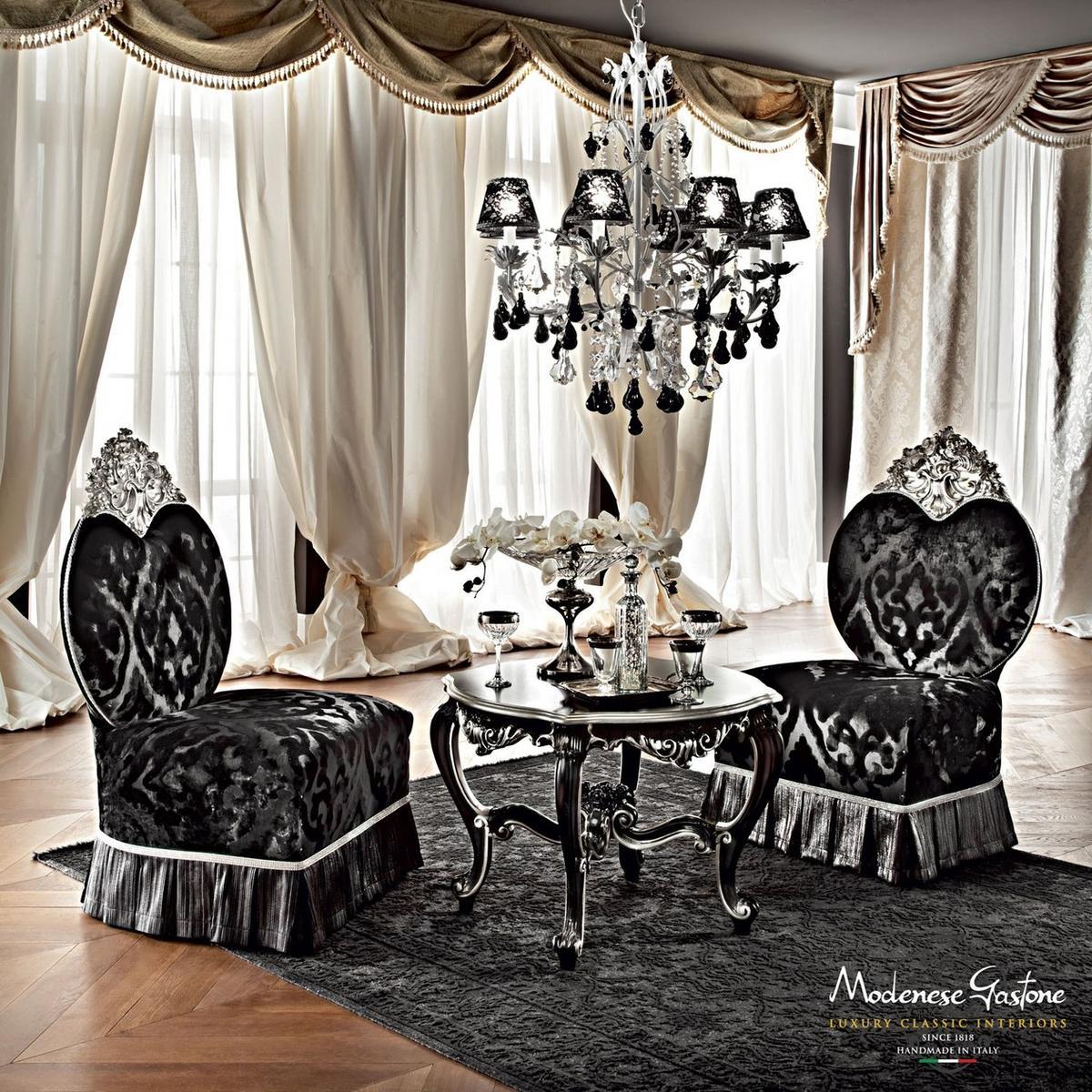12437 Upholstered fabric armchair