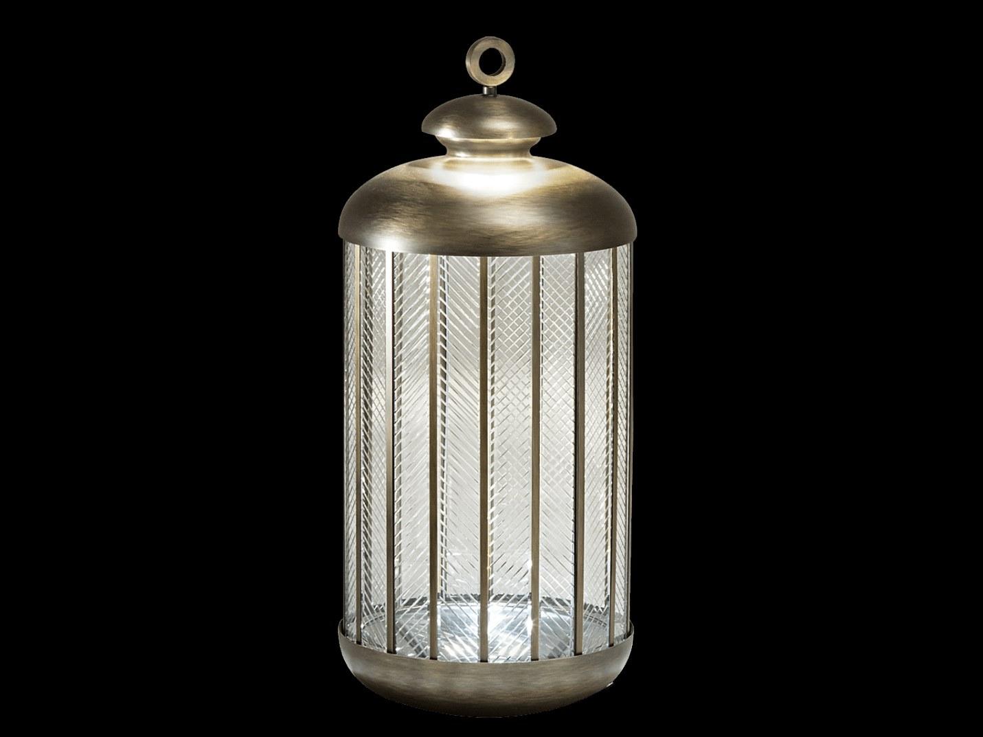 FATA MORGANA 215/L LED metal and glass floor lamp