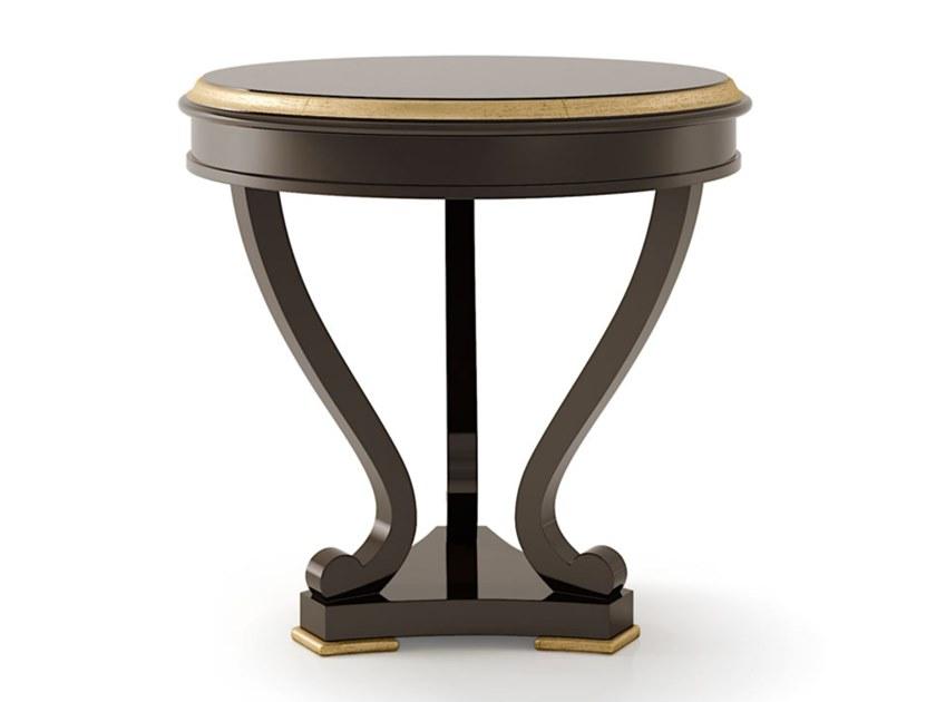 5030 Round wooden high side table