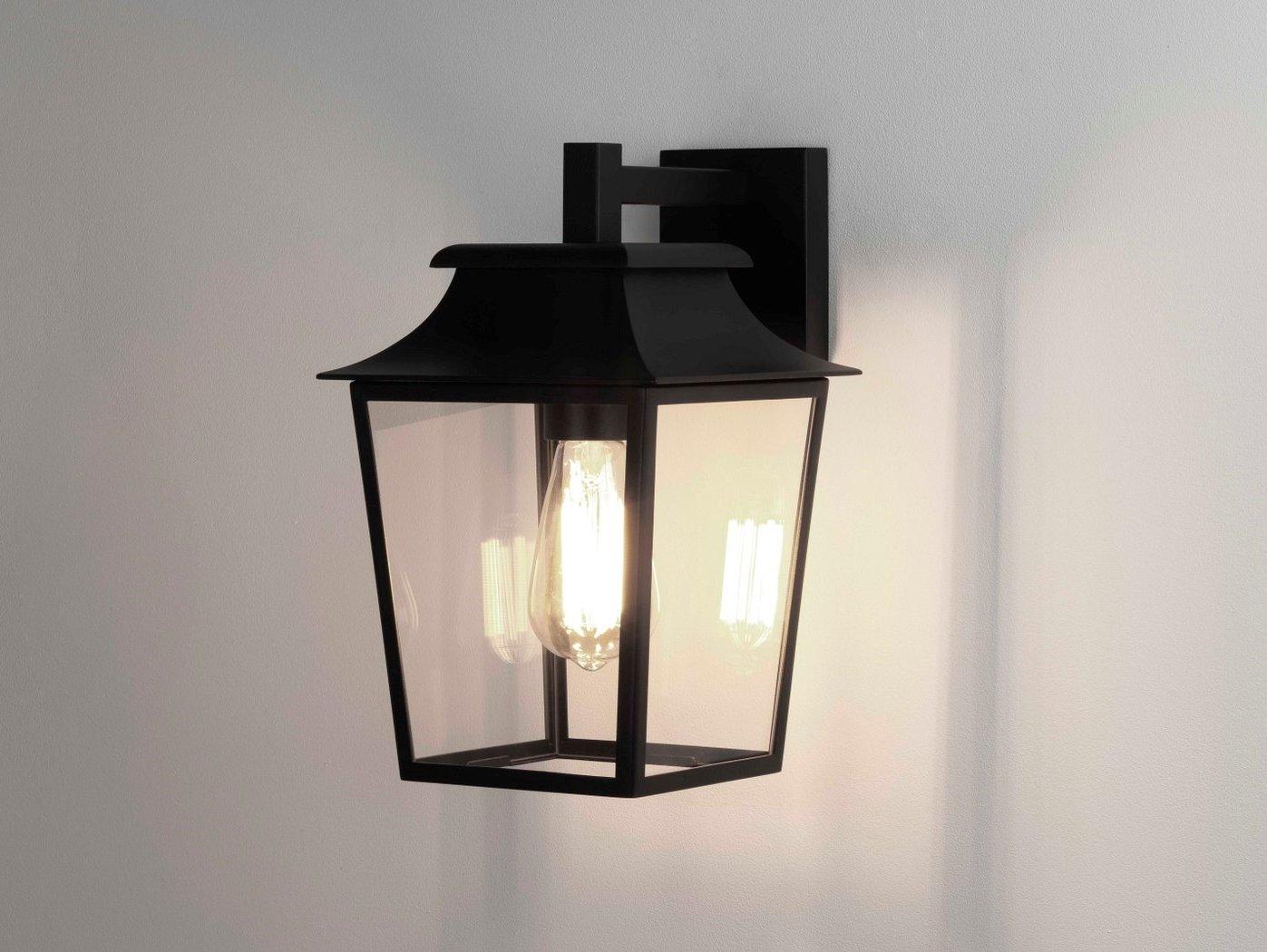 RICHMOND WALL Glass and steel Outdoor wall Lamp