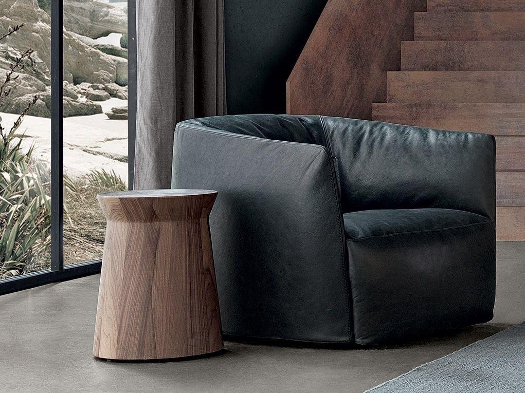 DAMA Round solid wood coffee table