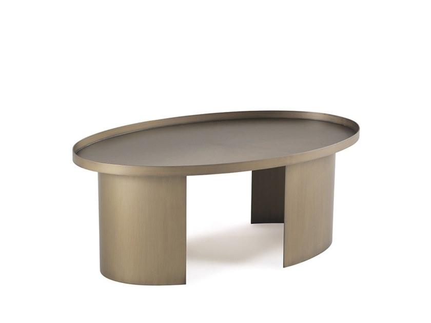 MOSS Oval metal coffee table