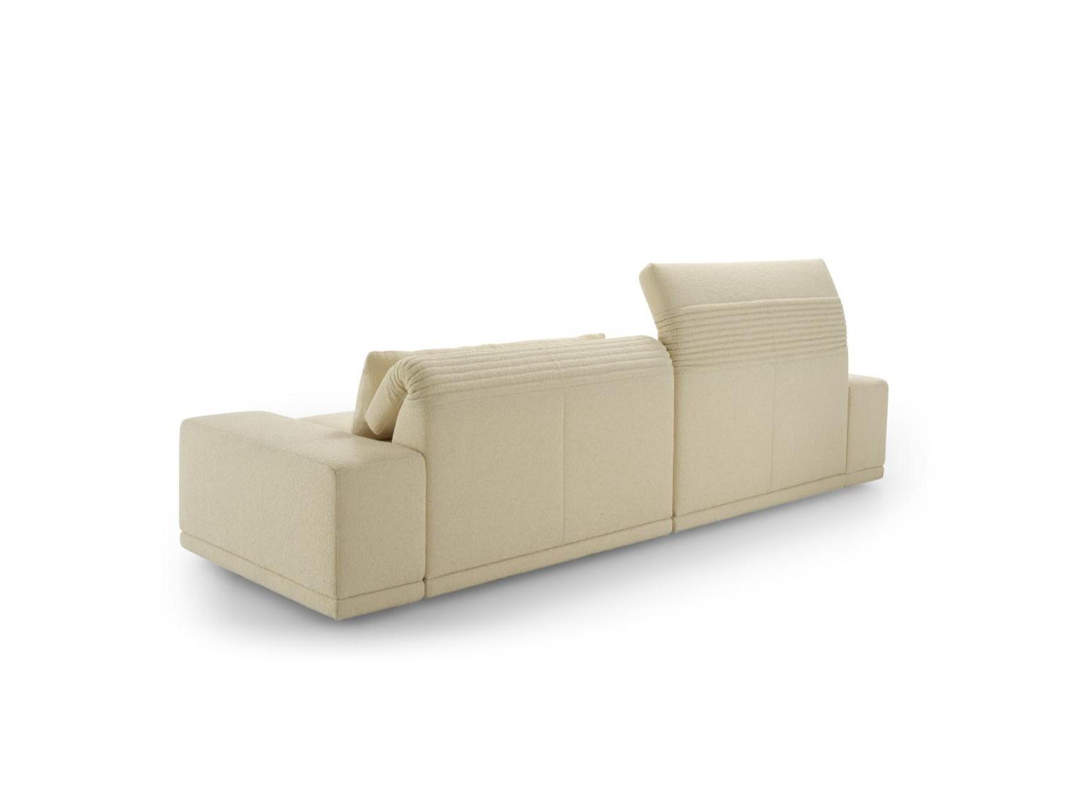 GRAND ANGLE Modular fabric sofa with headrest