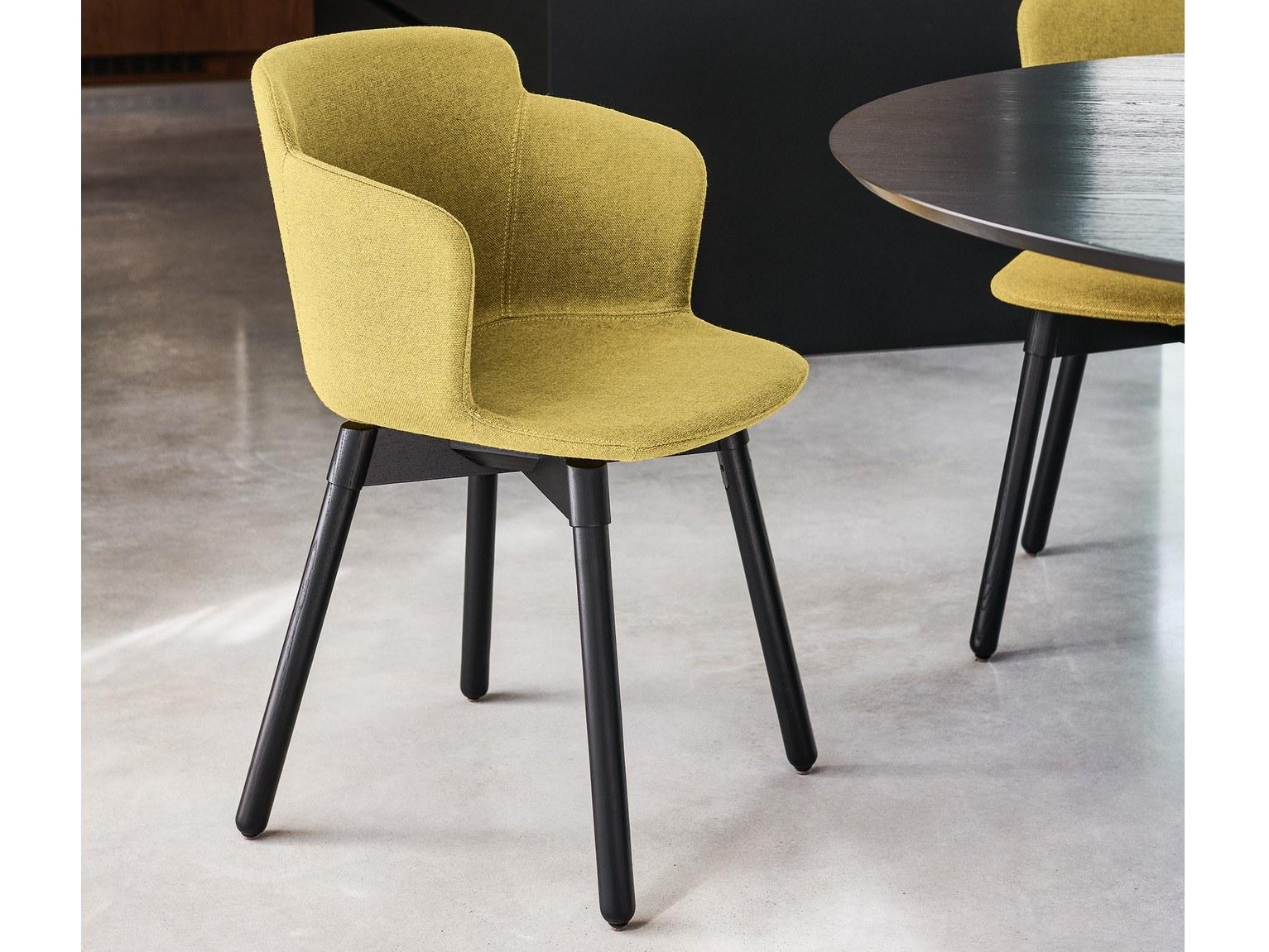 CALLA PL C TS Upholstered fabric chair with armrests