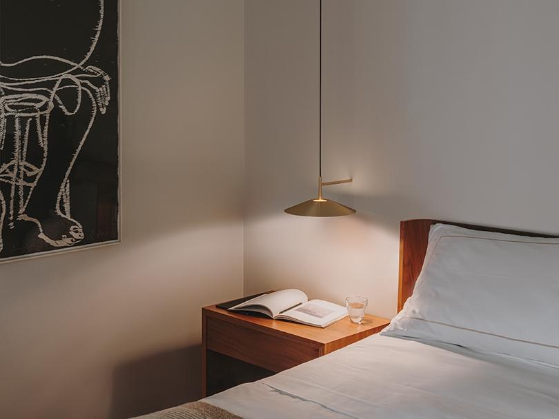 H LED direct light steel wall lamp with fixed arm