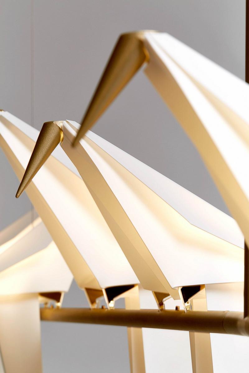 PERCH LIGHT TREE LED metal pendant lamp with dimmer