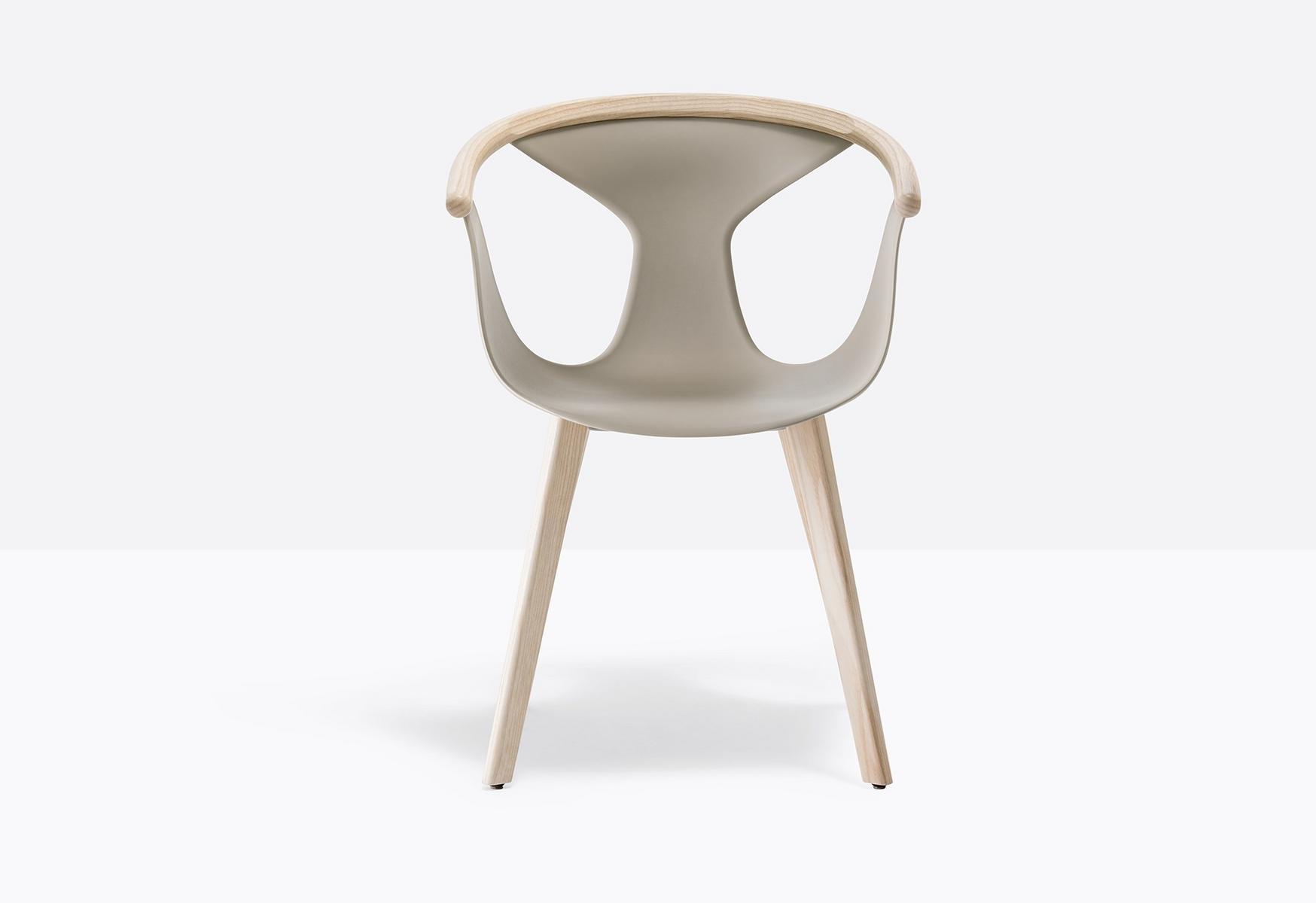 FOX 3725 Stackable polypropylene chair with armrests