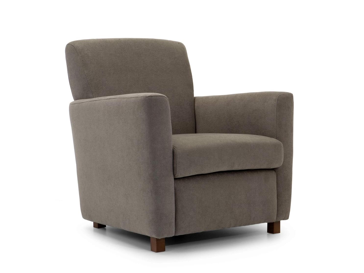 BLANCA Upholstered fabric lobby chair