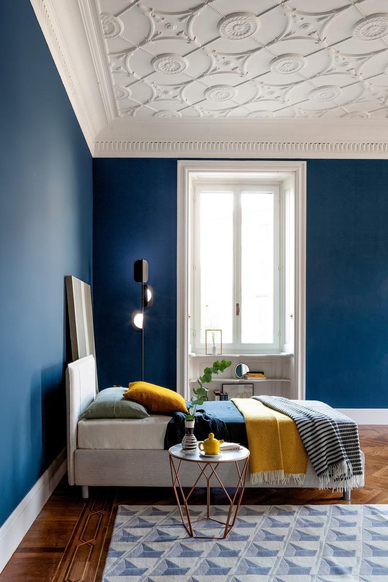 PACO Single bed with upholstered headboard