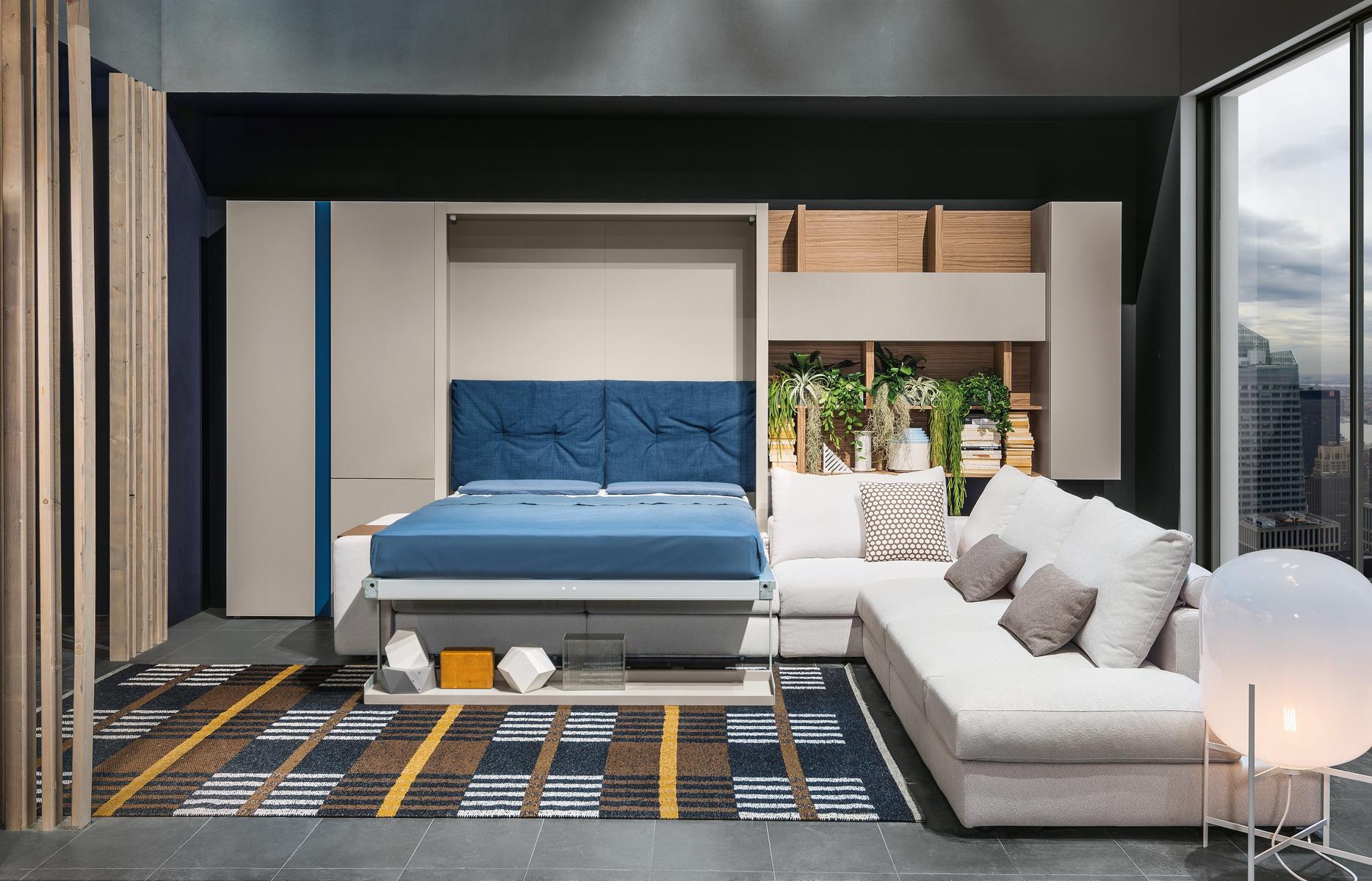 TANGO Sectional convertible fabric sofa