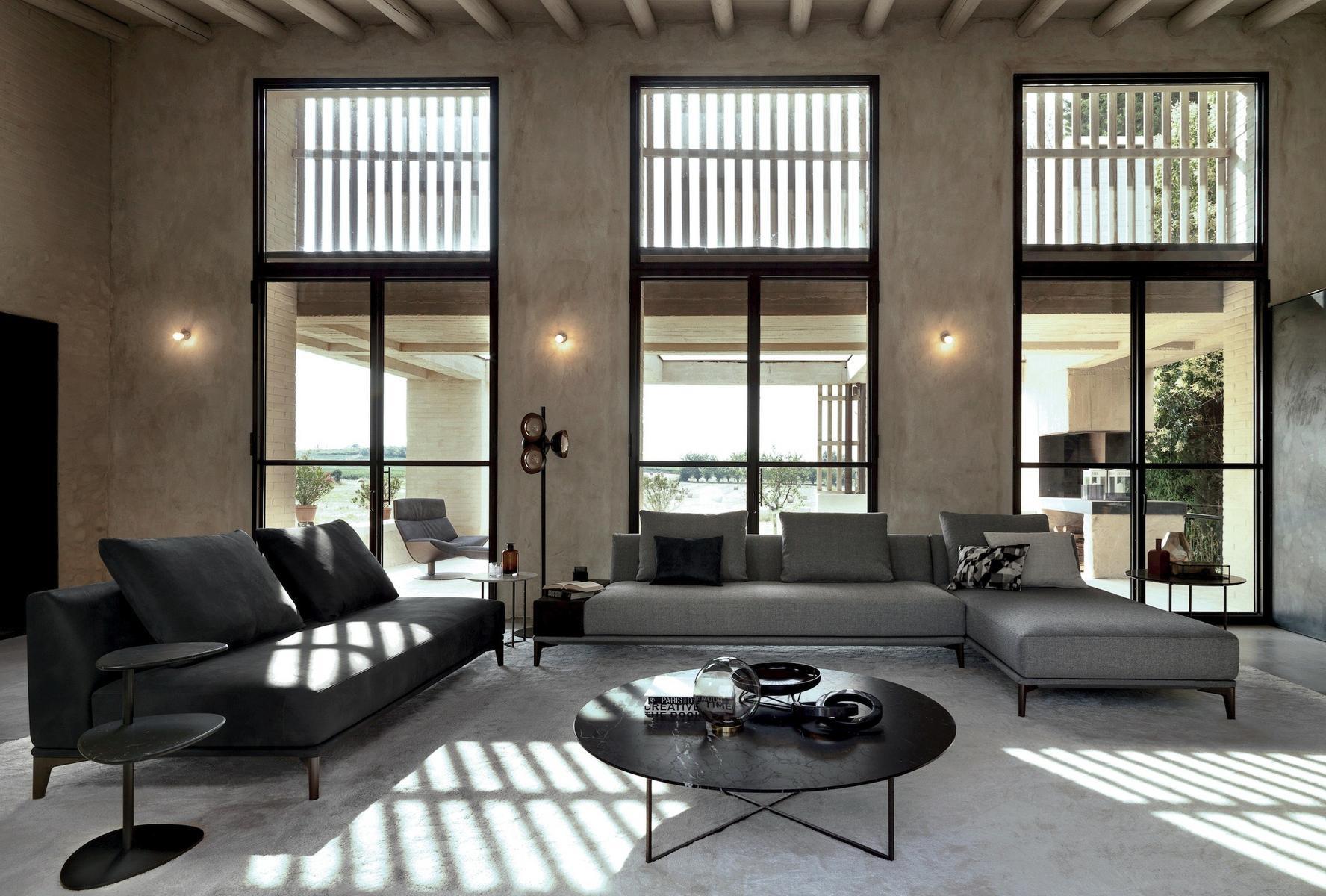 OVERPLAN Sectional fabric sofa with chaise longue OVERPLAN Sectional fabric sofa with chaise longue