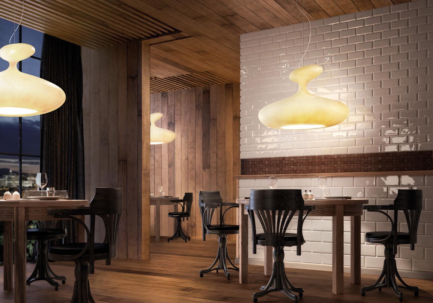 E.T.A. SAT Fiberglass pendant lamp