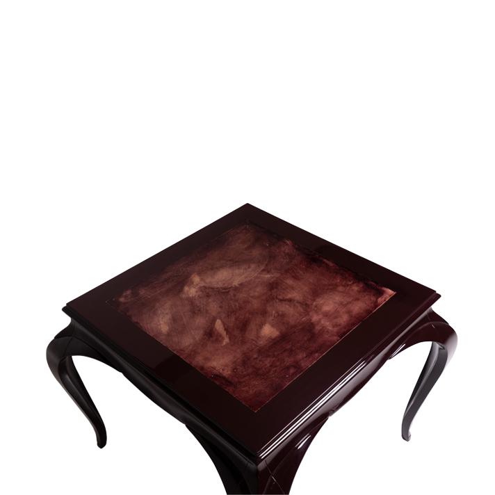 VANESIO Square wooden high side table