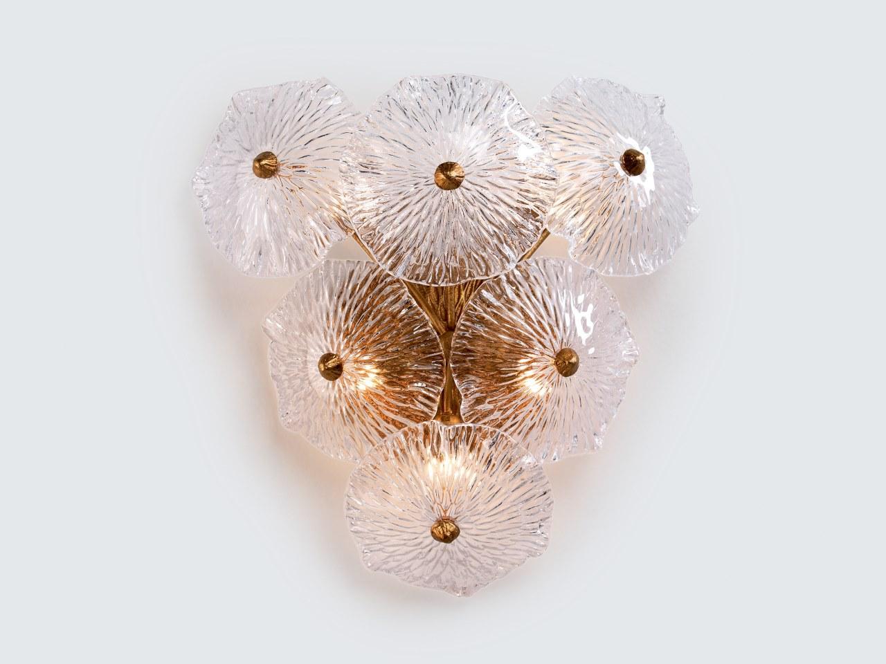 NENUFAR AP1403/5 Handmade bronze wall light