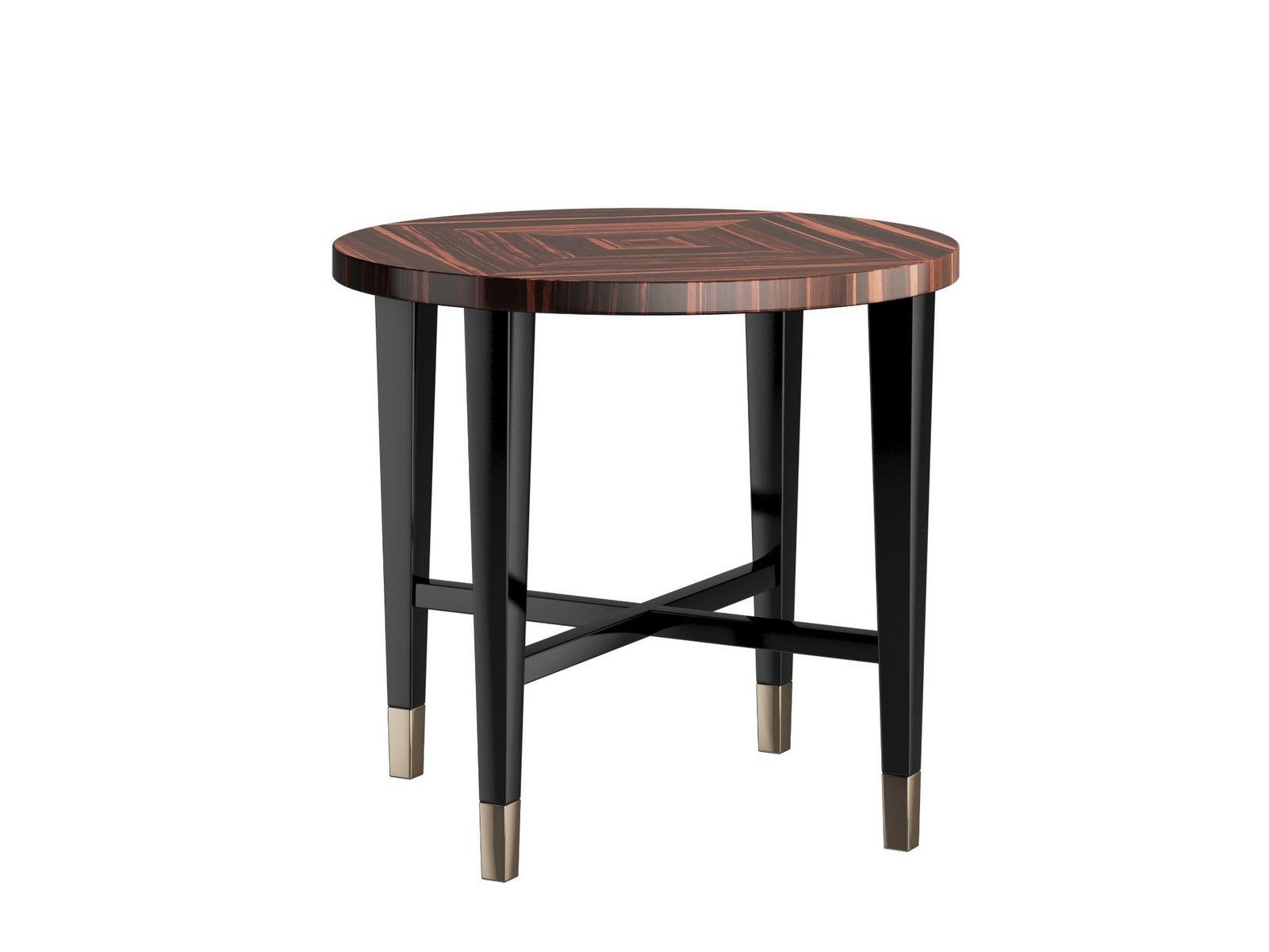 KIRON Round wooden coffee table