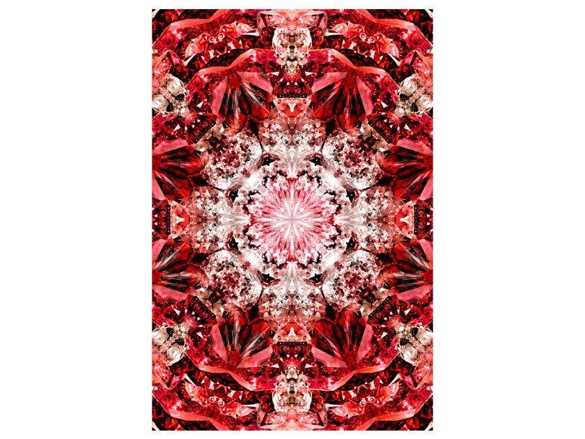 CRYSTAL FIRE Patterned rectangular rug