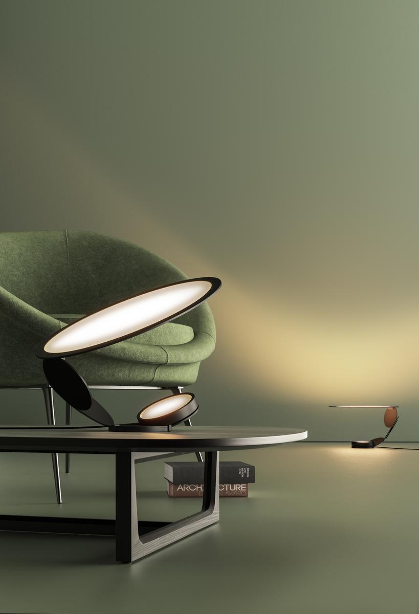 CUT LED indirect light adjustable aluminium table lamp CUT LED indirect light adjustable aluminium table lamp