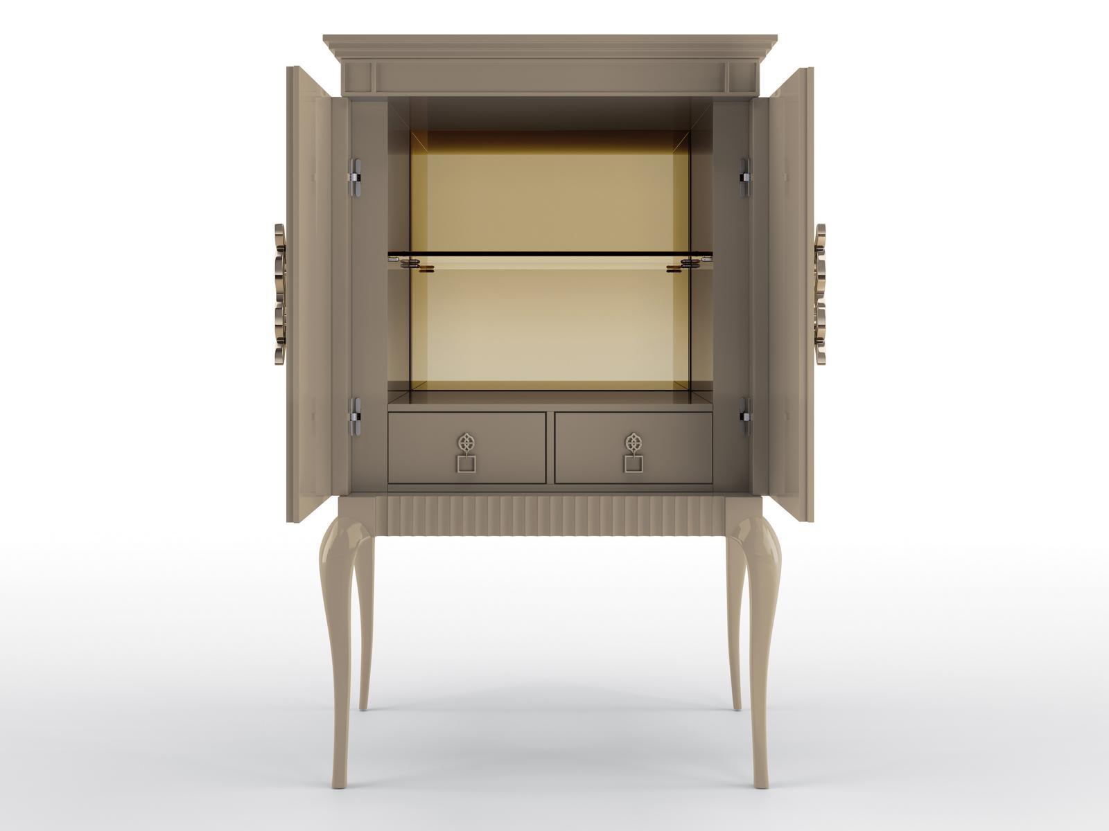 FRITZ Solid wood bar cabinet