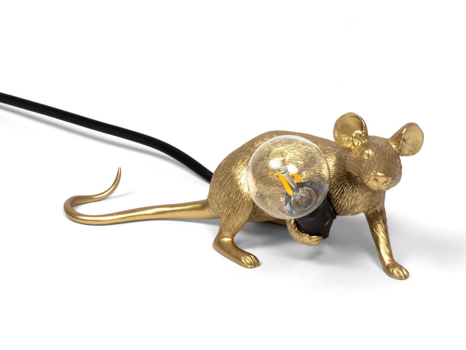 MOUSE LAMP GOLD - LOP LED resin table lamp