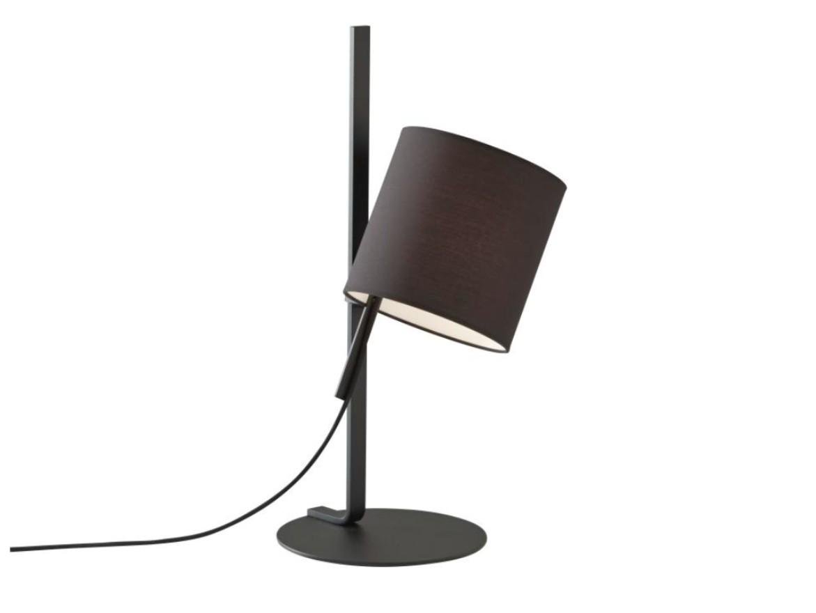 MAGNET LAMP Table lamp with steel base and cotton shade MAGNET LAMP Table lamp with steel base and cotton shade