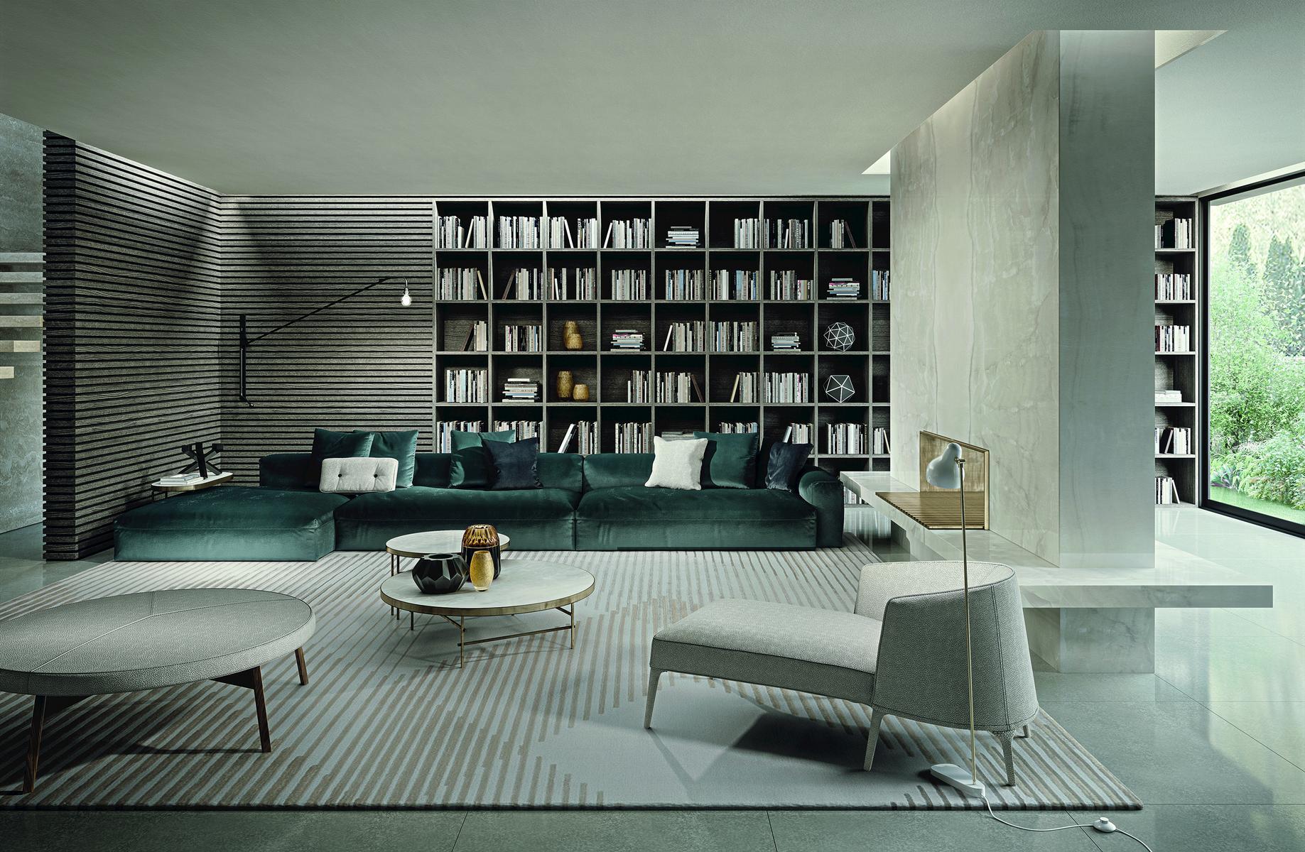 COOPER Sectional fabric sofa