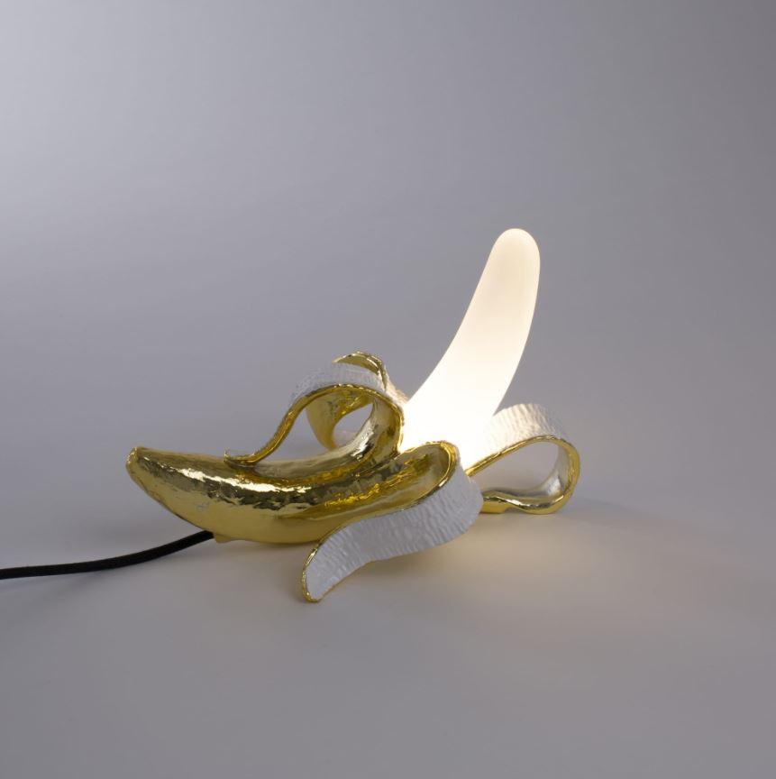 BANANA LAMP HUEY Glass and resin table lamp BANANA LAMP HUEY Glass and resin table lamp