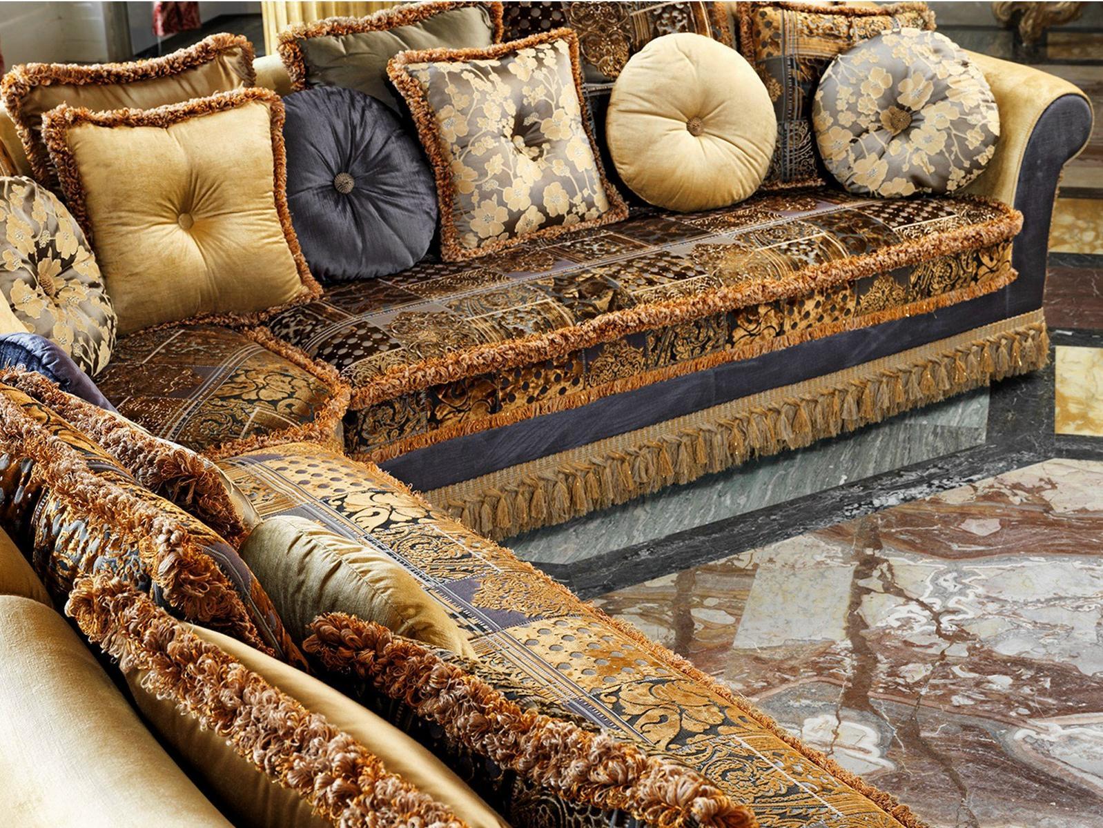 LUDOVICA Classic style corner fabric sofa