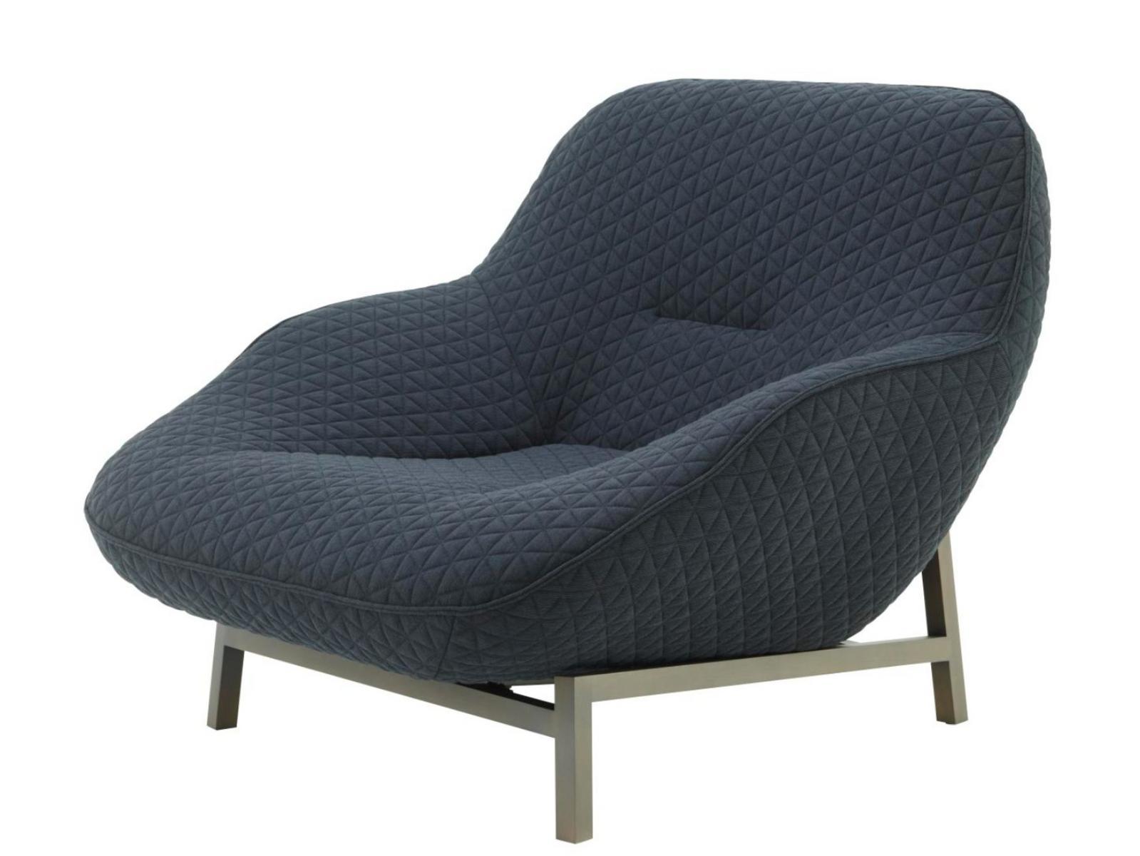 COSSE Fabric armchair with armrests